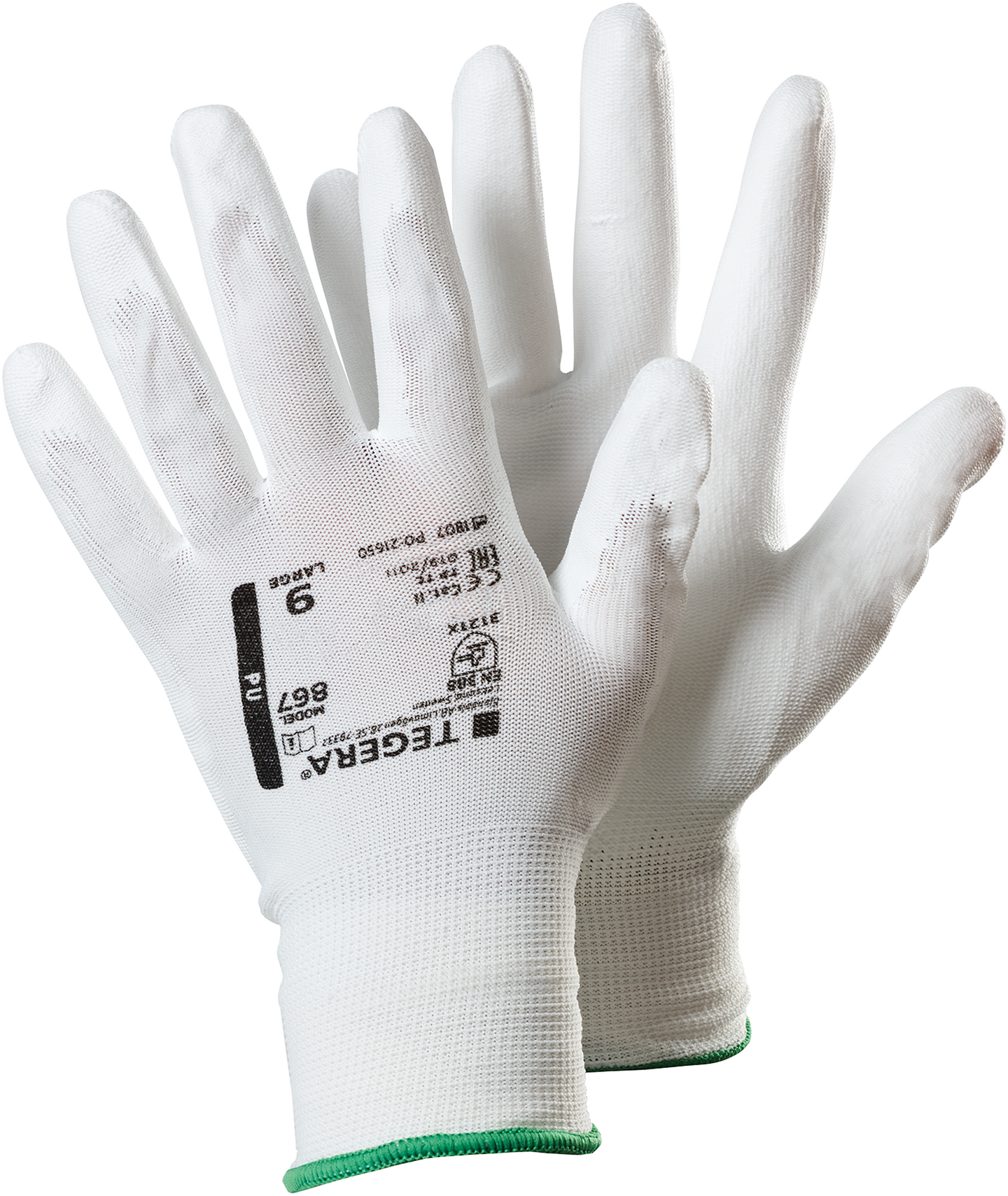 MÅLARHANDSKE 867 VIT 10 MONTAGE TEGERA 6PAR/FRP