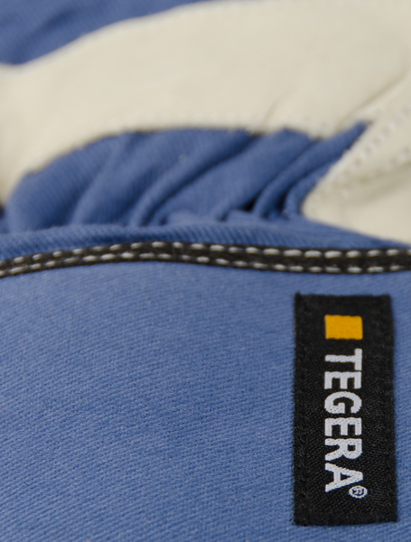 ARBETSHANDSKE 106 BASIC  7 VIT/BLÅ ALLROUND