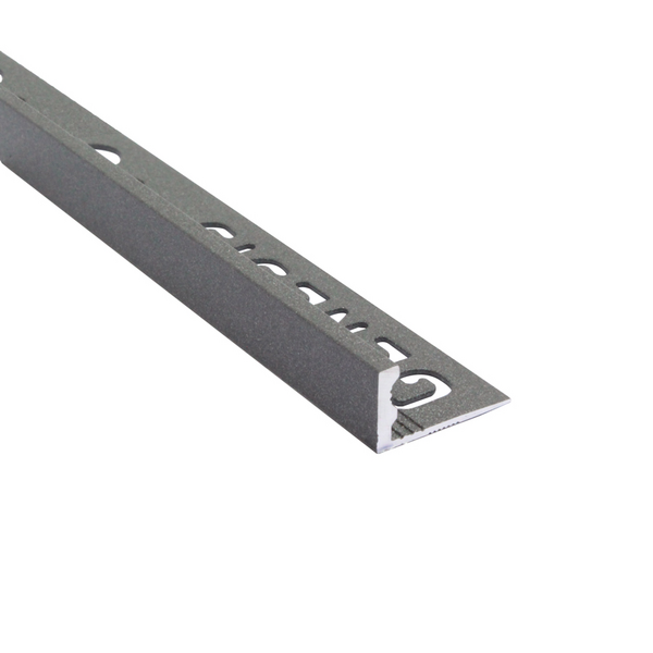 KAKELLIST MÖRK GRANIT 12MM 2,5 ALUMINIUM ESA