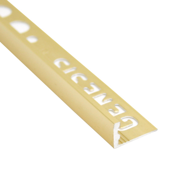 Laattalista Genesis L-malli 10mm 250 cm kiiltävä kulta