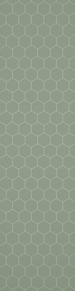 Sisustuslevy Fibo 5206-M71EM Olive Green Hexagon Marcato