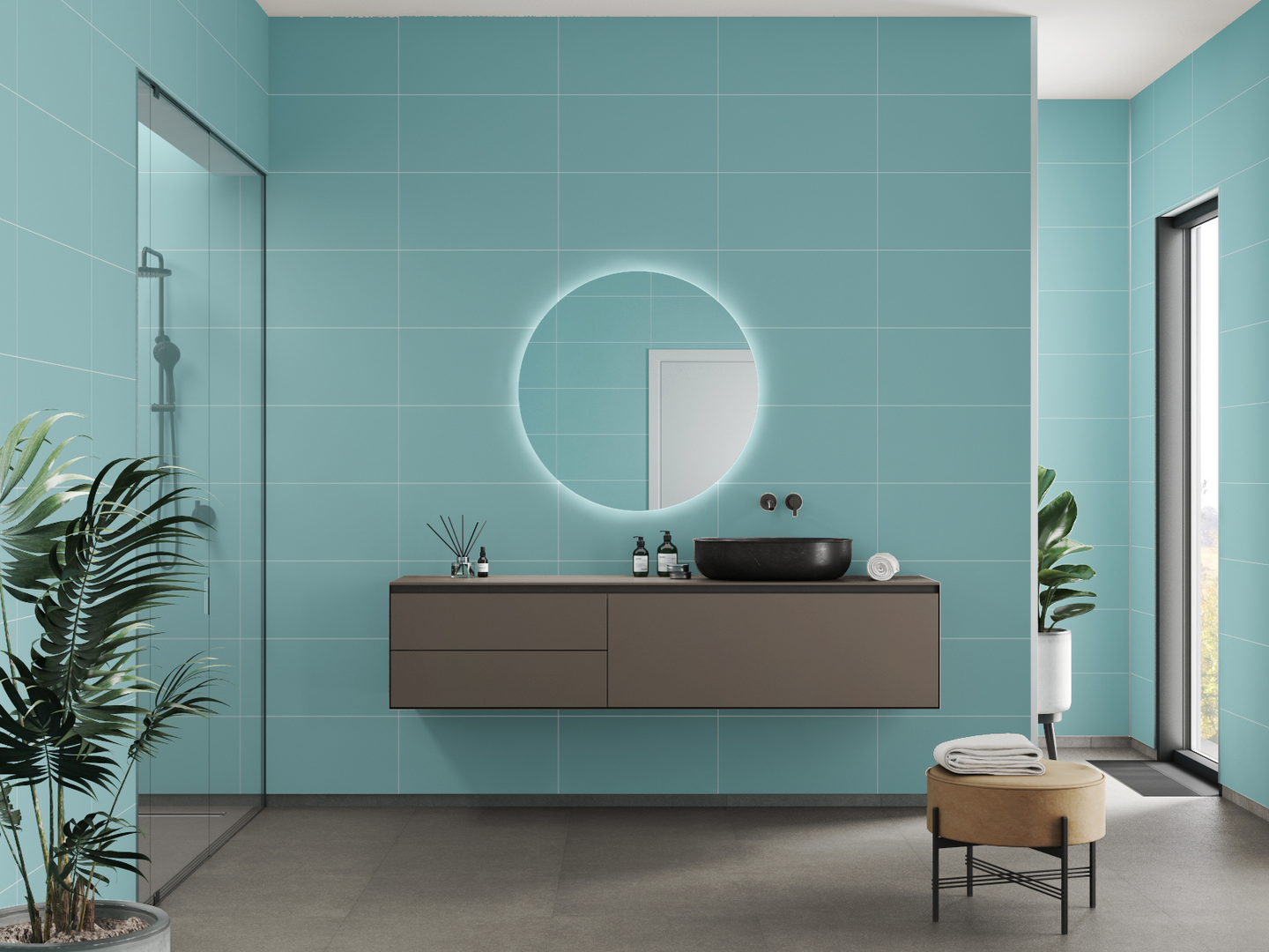 Sisustuslevy Fibo 3212-M0303 EM Aqua Mint Colour Collection 60x302cm