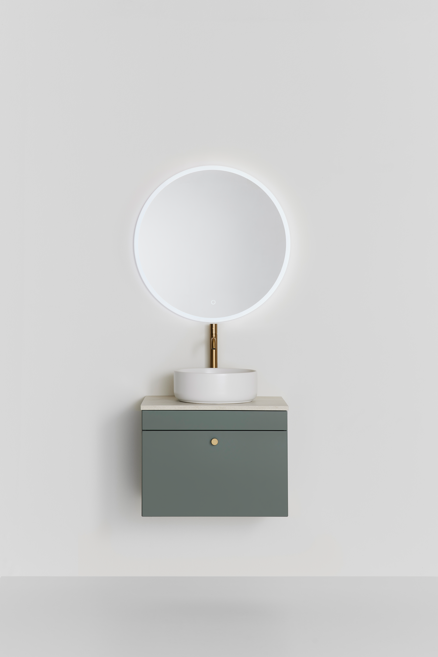 KOMMOD HAFA HAZE 1 LÅDA 600 GRÖN M BÄNKSKIVA+HANDFAT