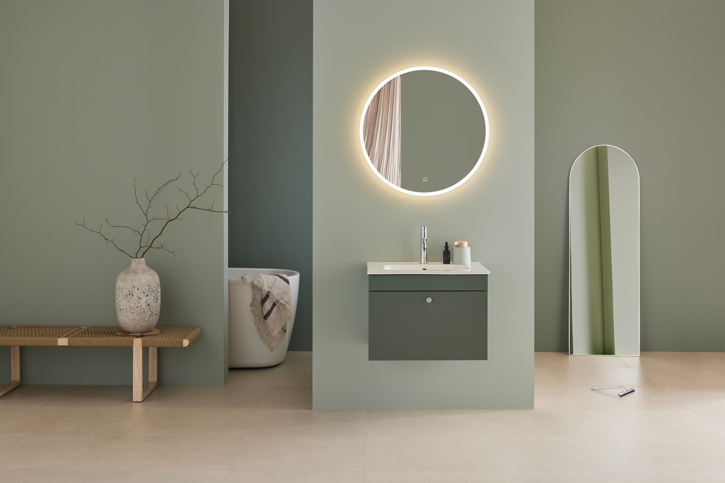 KOMMOD HAFA HAZE 600 GRÖN M, TVÄTTSTÄLL