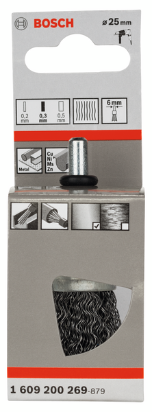 TOPPSTÅLBORSTE 25MM