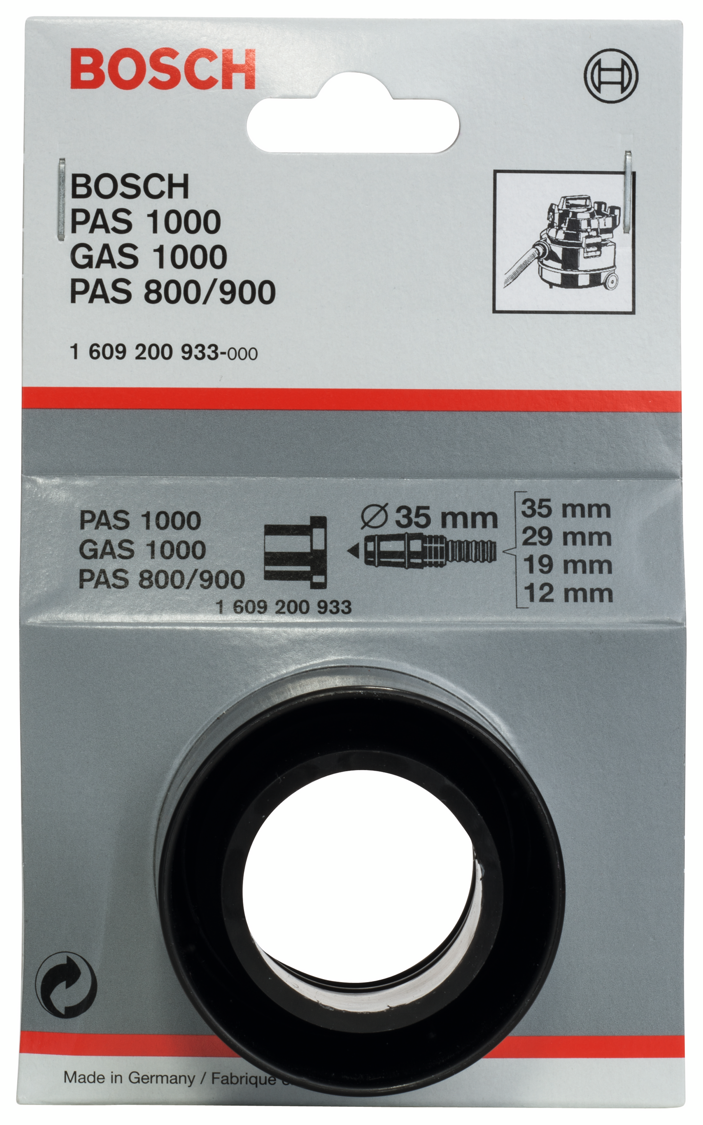 Adapteri Bosch PAS11-25 19mm letkuille 35mm