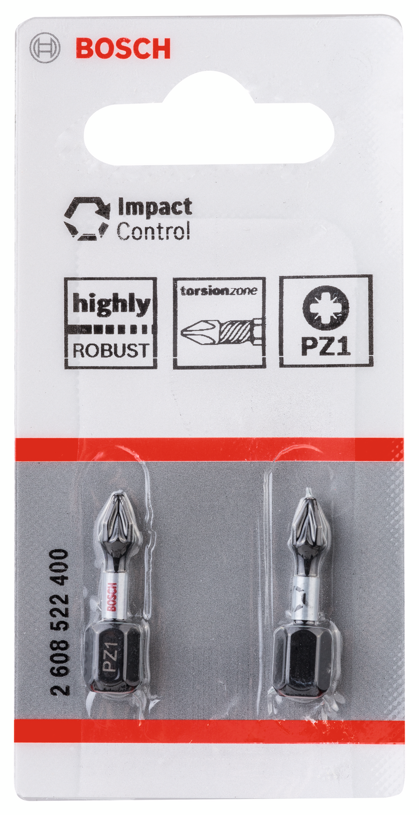 Ruuvauskärki Bosch PZ1 Impact Control 25mm 2kpl