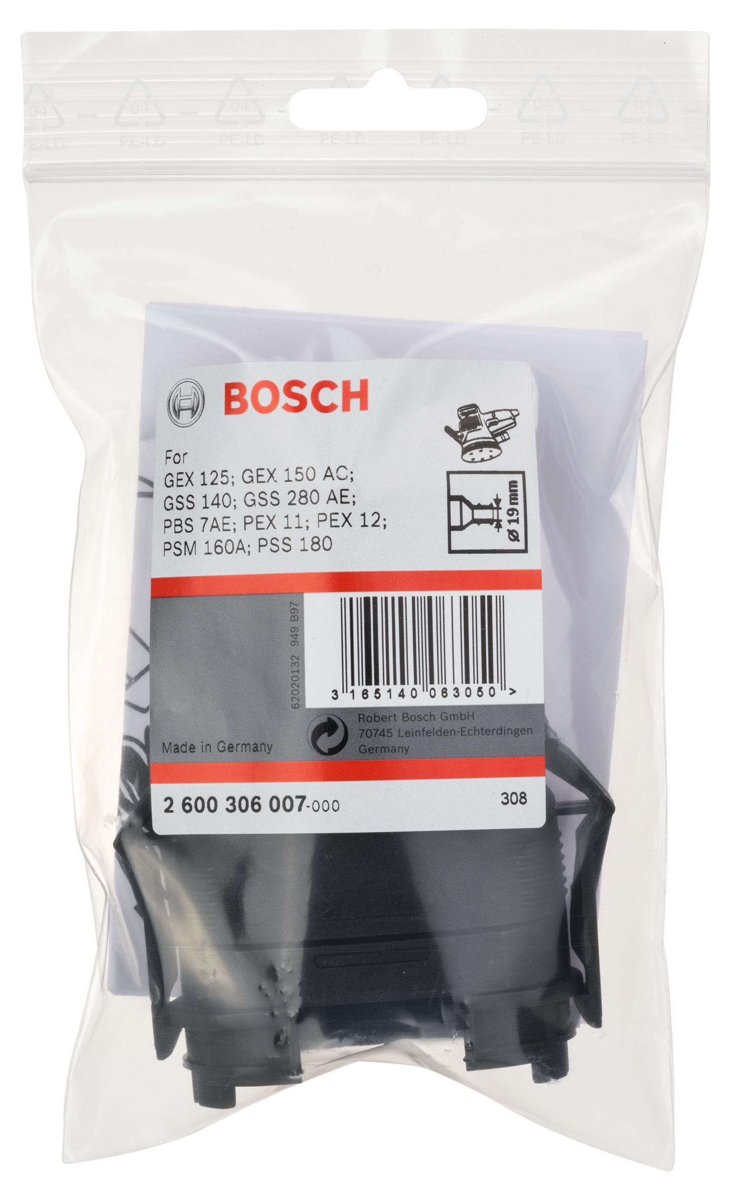 ADAPTER BOSCH FÖR PEX 11/12/15
