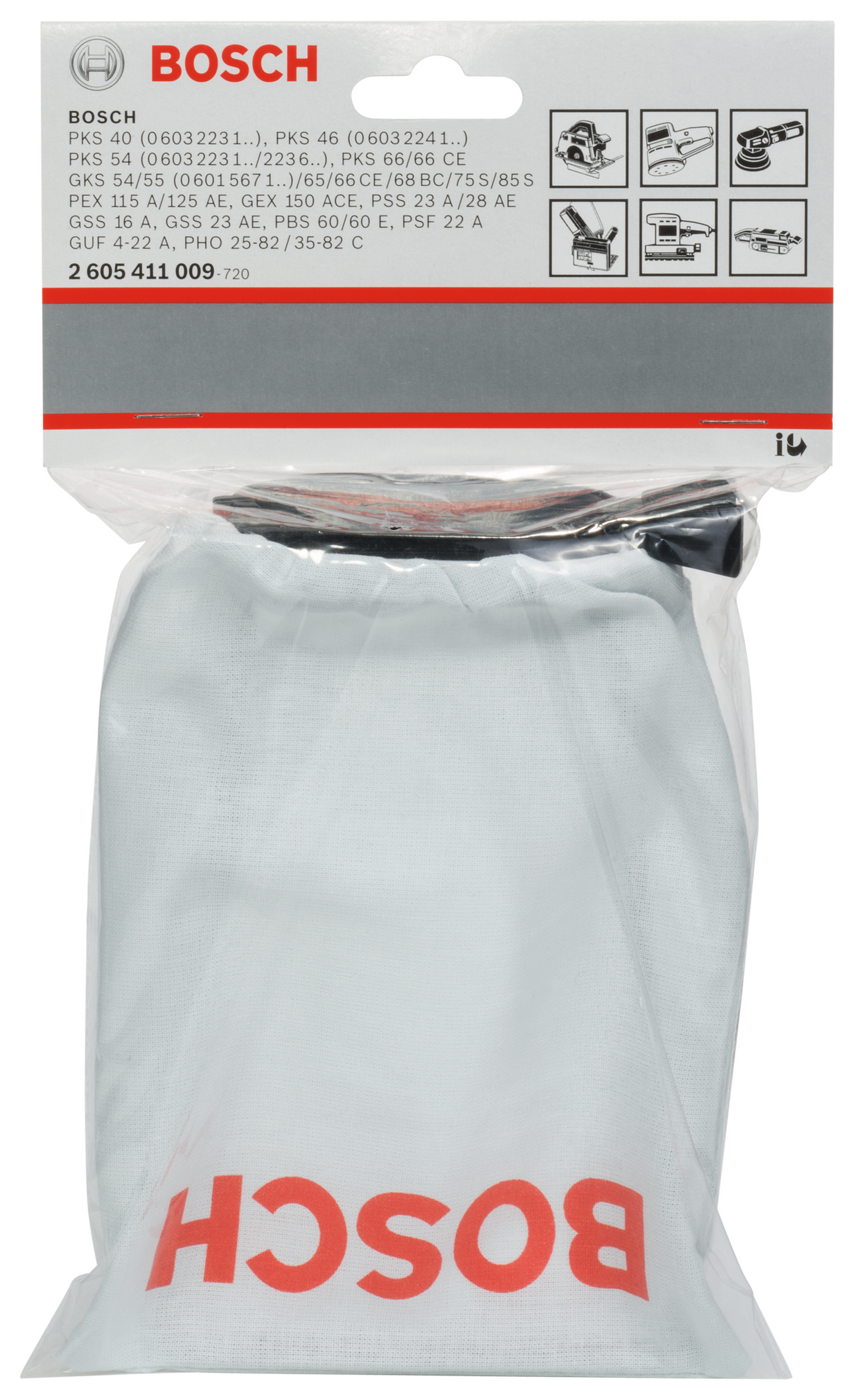 Pölypussi Bosch PEX 115 A