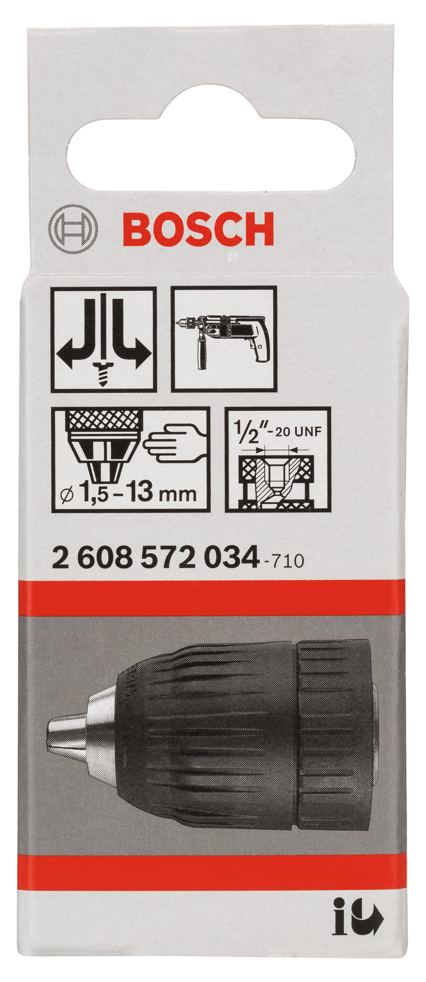 SNABBCHUCK BOSCH BOSCH 1/2-20 2-13MM