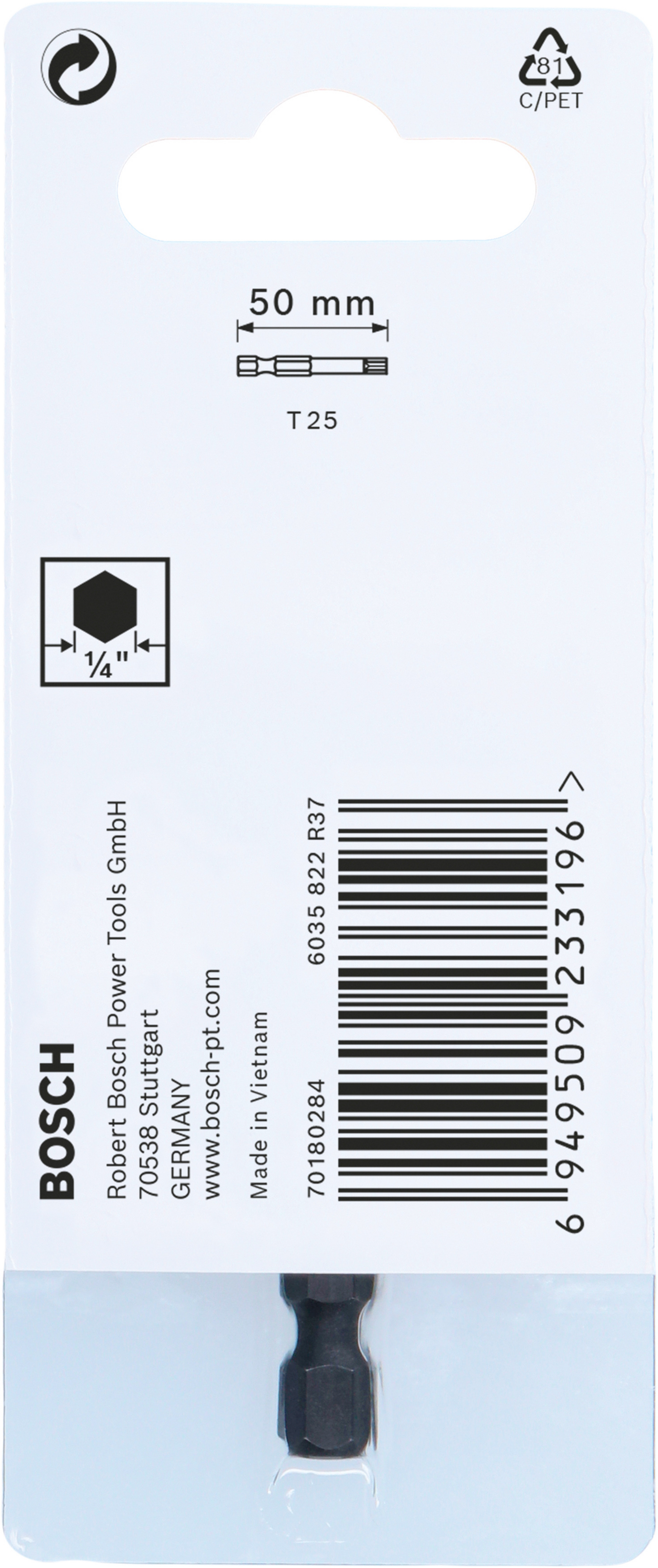 BITS BOSCH T25 IMPACT 50MM