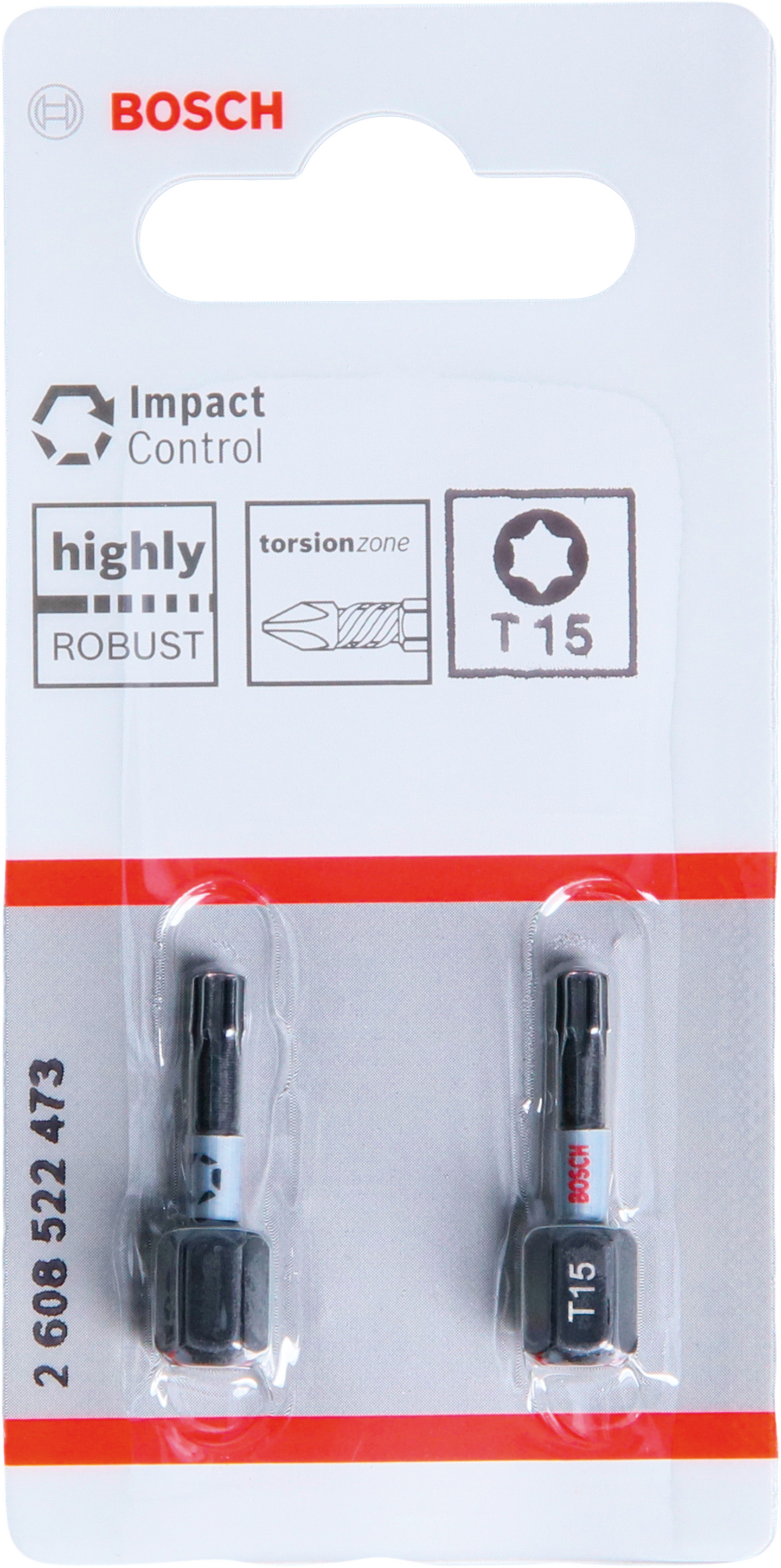 BITS T15 IMPACT 25MM 2ST