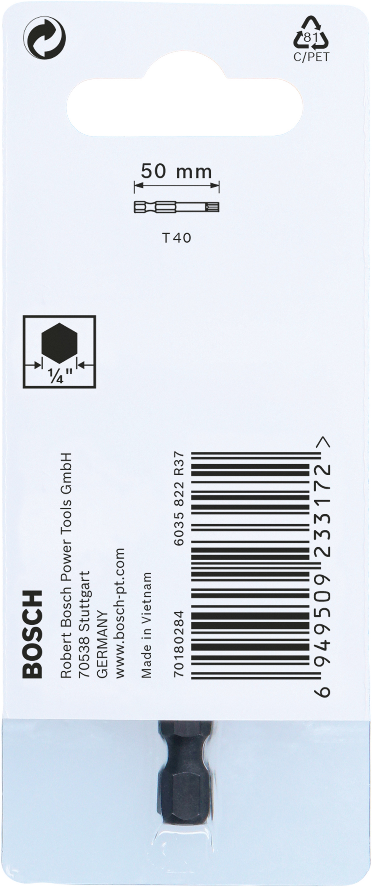 BITS T40 IMPACT 50MM