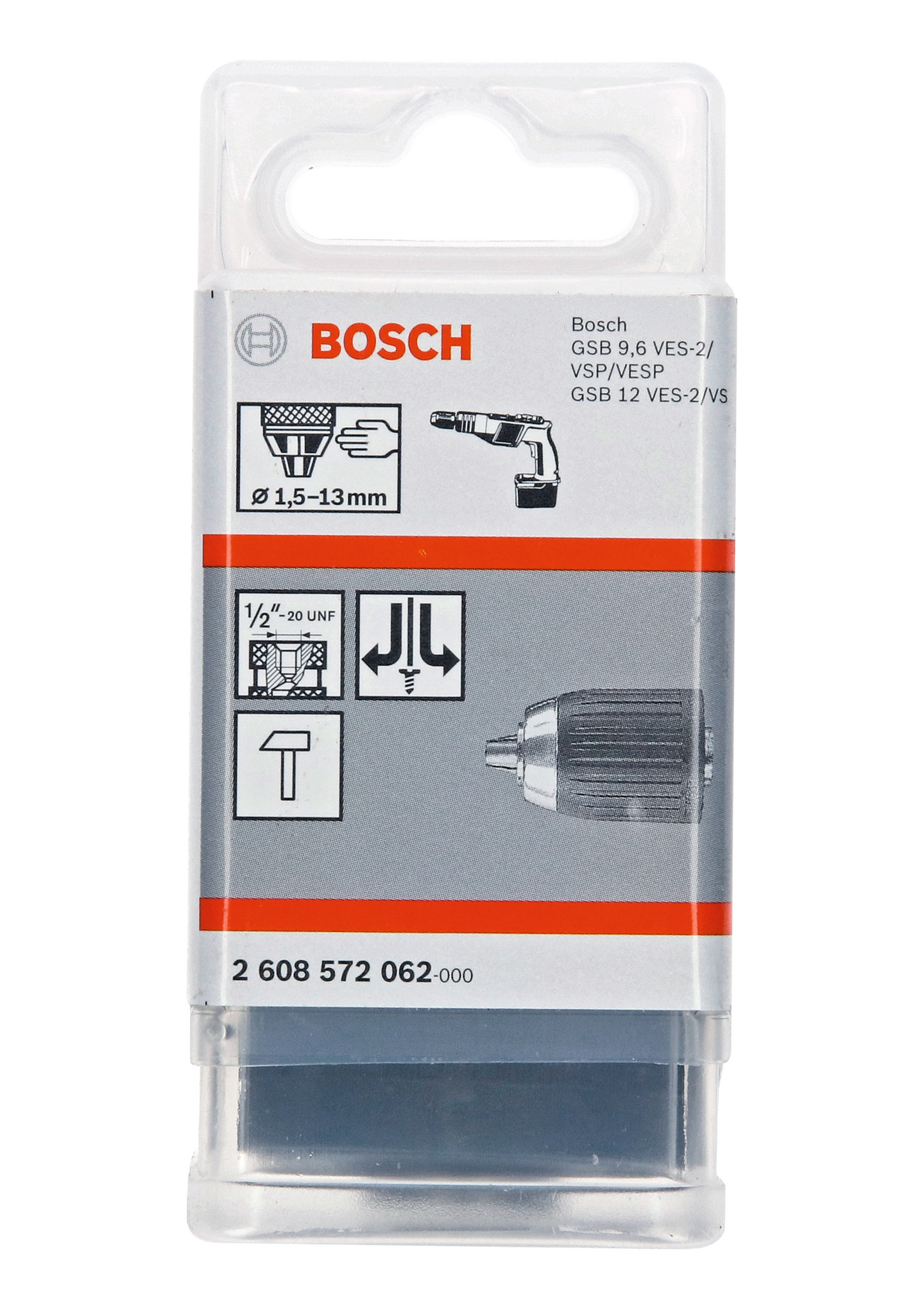 SNABBCHUCK BOSCH 3/8-24 2HANDSLAG 1-10MM