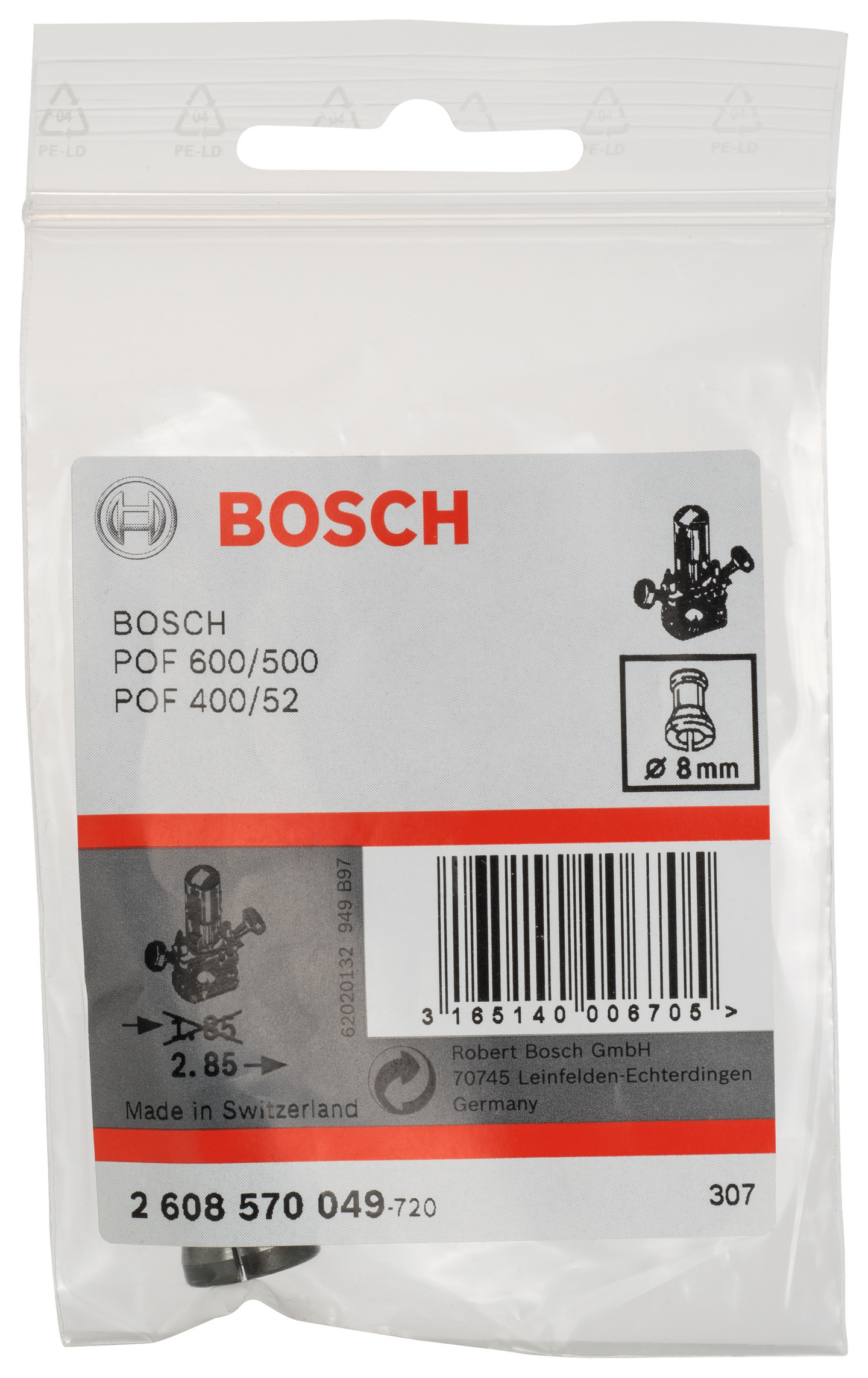 SPÄNNTÅNG BOSCH 8MM 2608570049