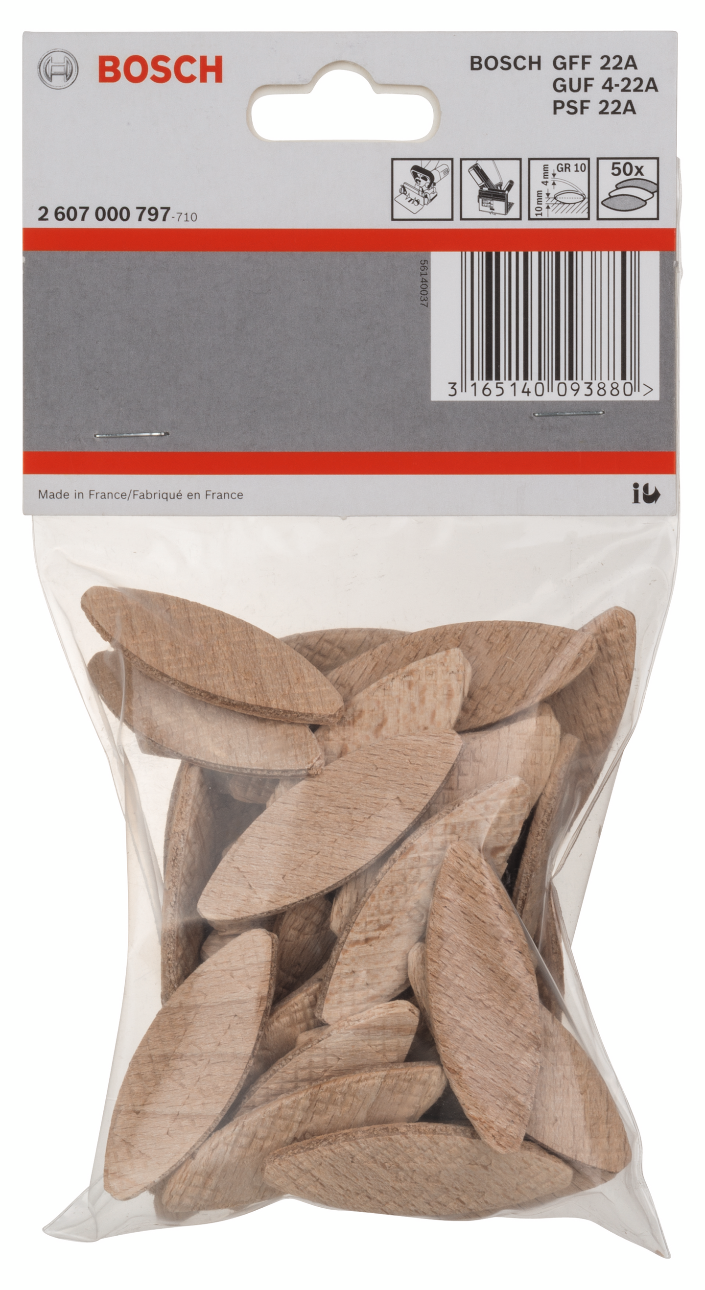 LAMELLKEX BOSCH GR10 55X19X4MM 50ST