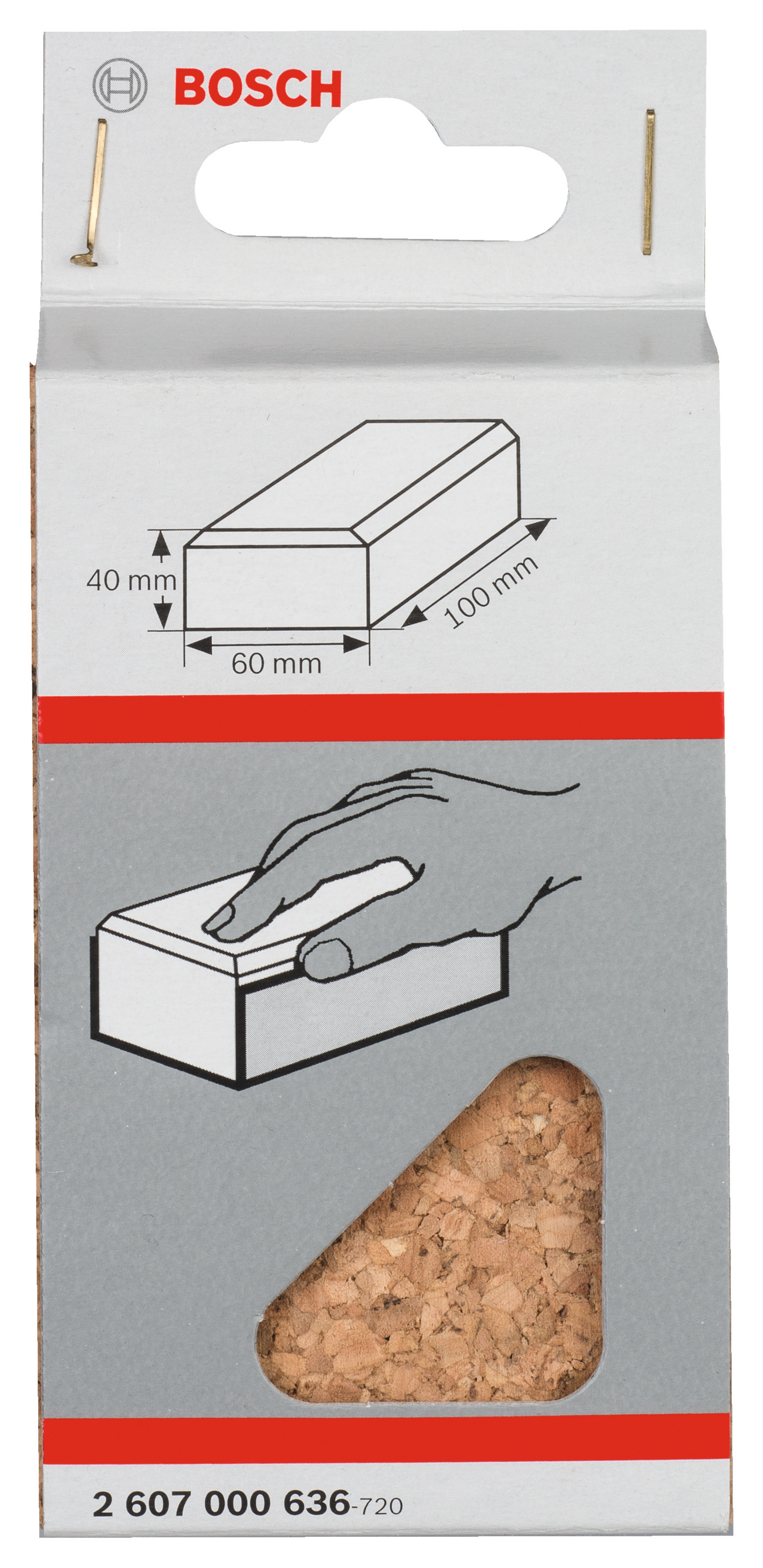 HANDSLIPKLOSS BOSCH KORK LITEN 60X100MM