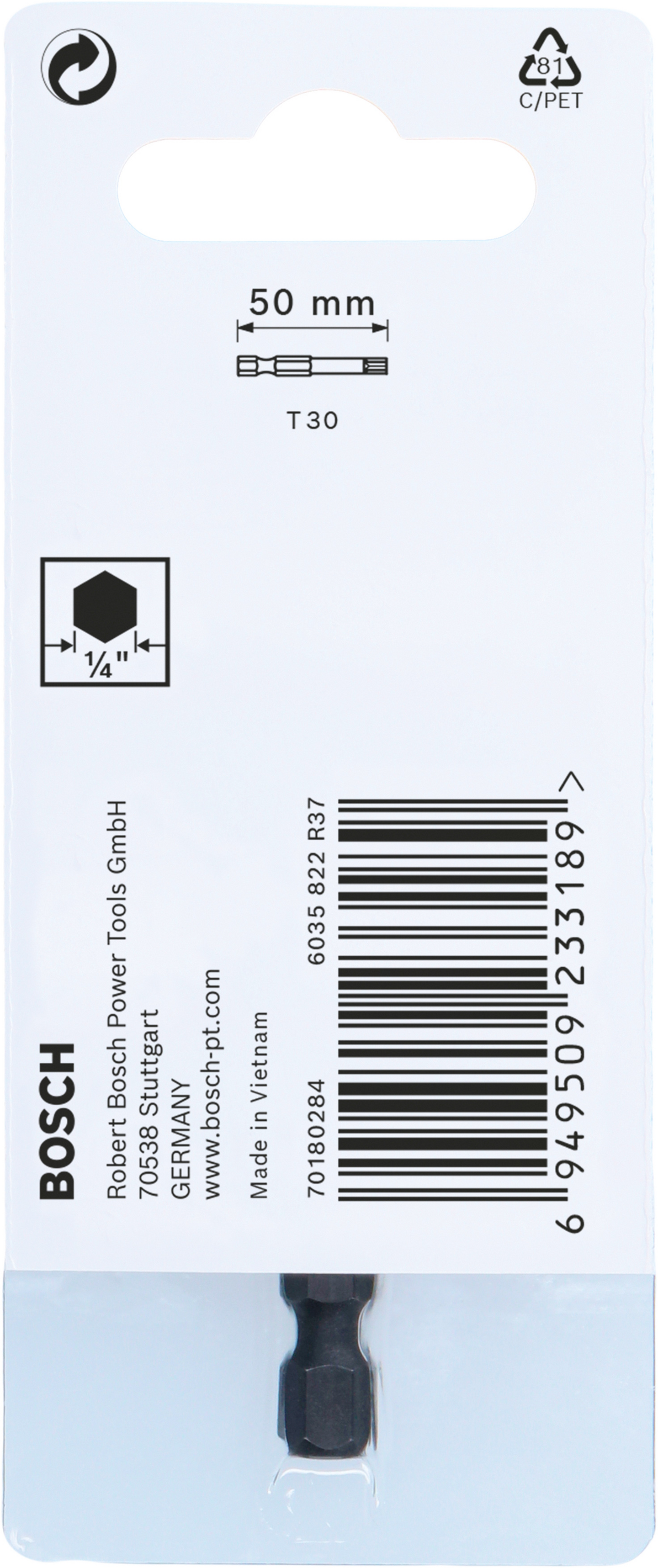 BITS BOSCH T30 IMPACT 50MM