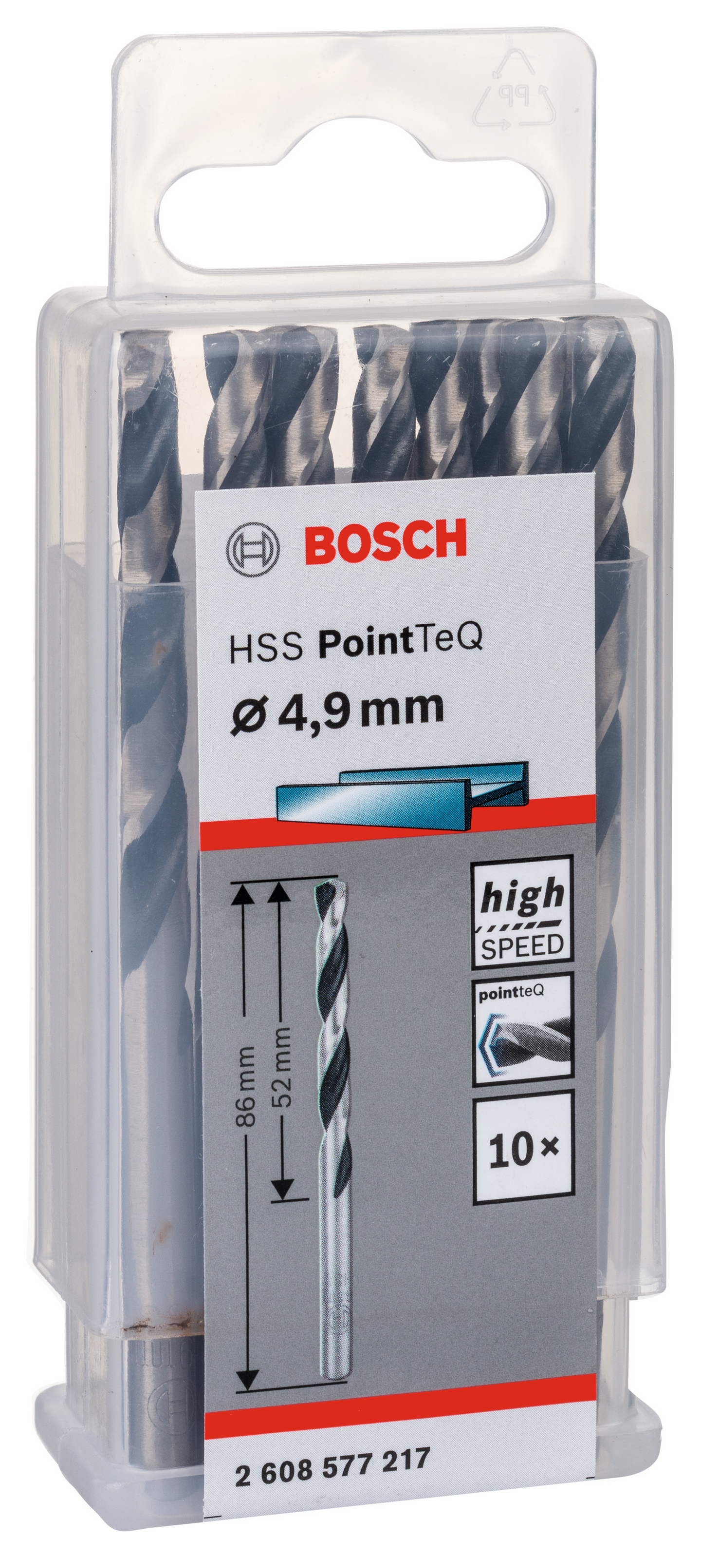 METALLBORR BOSCH POINTTEC HSS-R 4,9MM 10ST