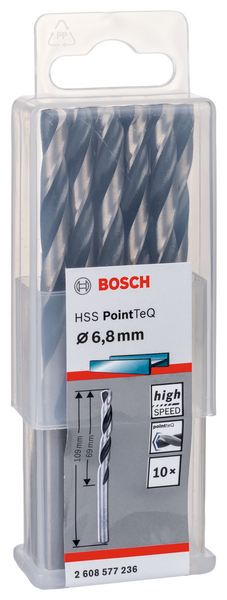 METALLBORR BOSCH POINTTEC HSS-R 6,8MM 10ST