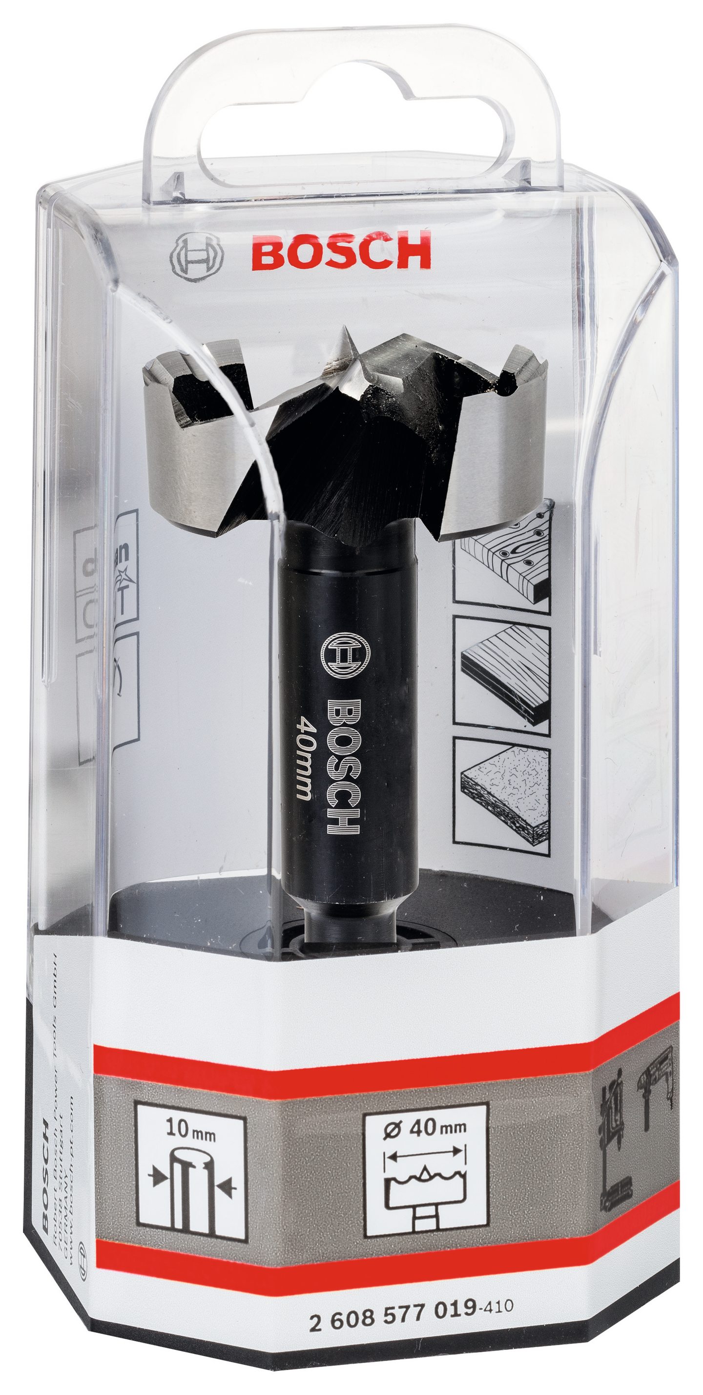 TRÄBORR BOSCH FORSTNER BOSCH 40MM