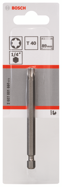 BITS 1/4 T40 EX HÅRD 89MM 1P BOSCH