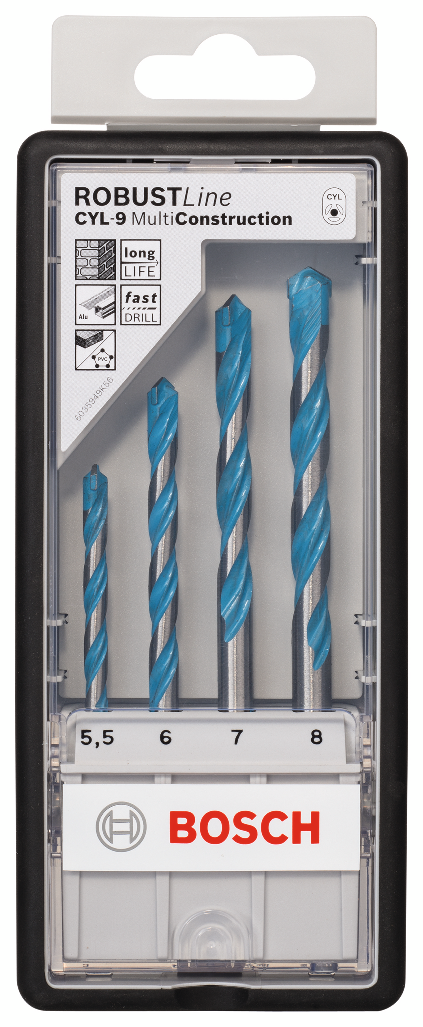 BORRSET BOSCH MULTI ROBUSTLINE 5,5-8MM 4ST