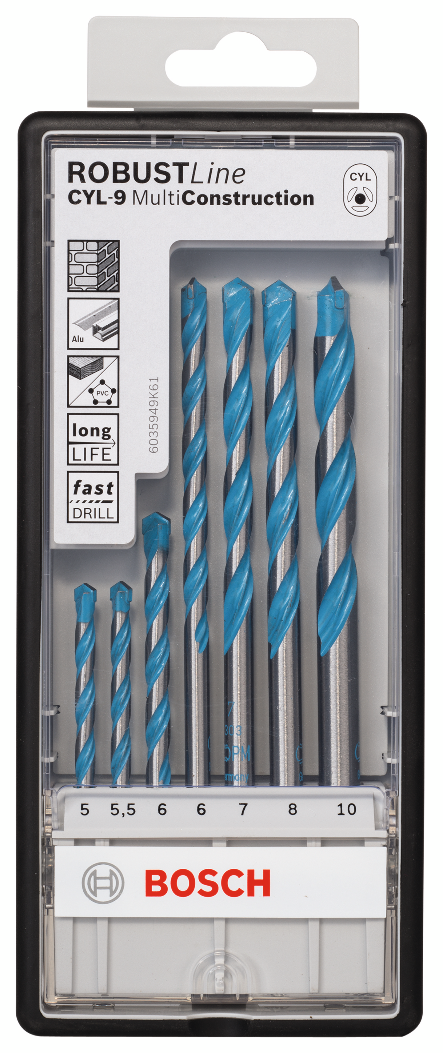 UNIVERSALBORR BOSCH 5-10MM ROBUSTL 7