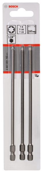 BITS BOSCH SORTIMENT SMÅ TORX 152MM 3ST