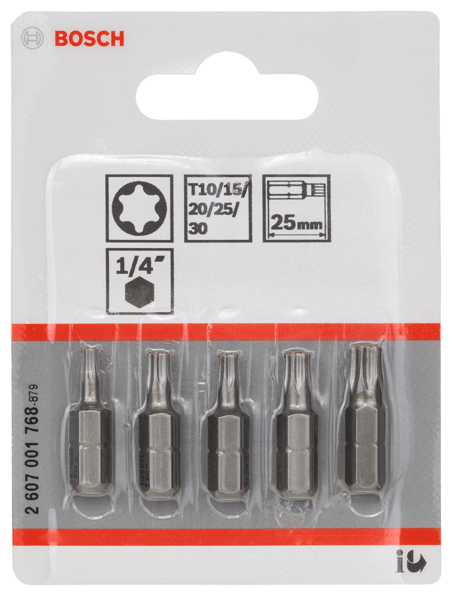 BITSSATS BOSCH TORX 25MM 5DEL
