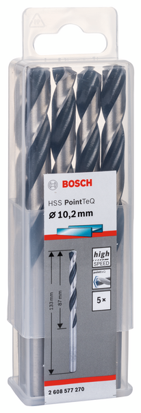 METALLBORR BOSCH POINTTEC HSS-R 10,2MM 5ST