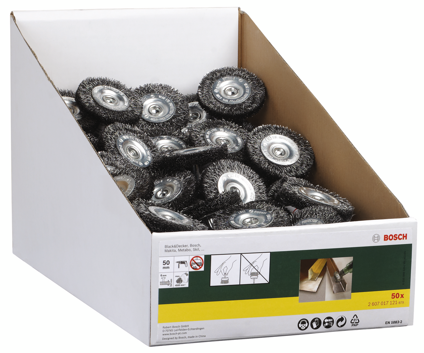 SKIVSTÅLBORSTE BOSCH VÅGF BULK PL, 50X12MM