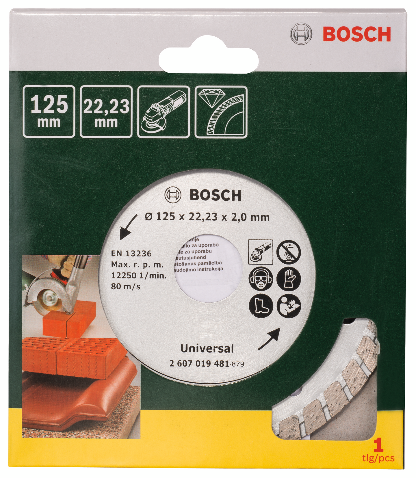 DIAMANTKAPSKIVA BOSCH TURBO 125MM