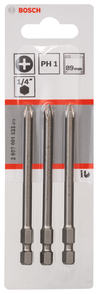 BITS BOSCH PH1 89MM 3ST