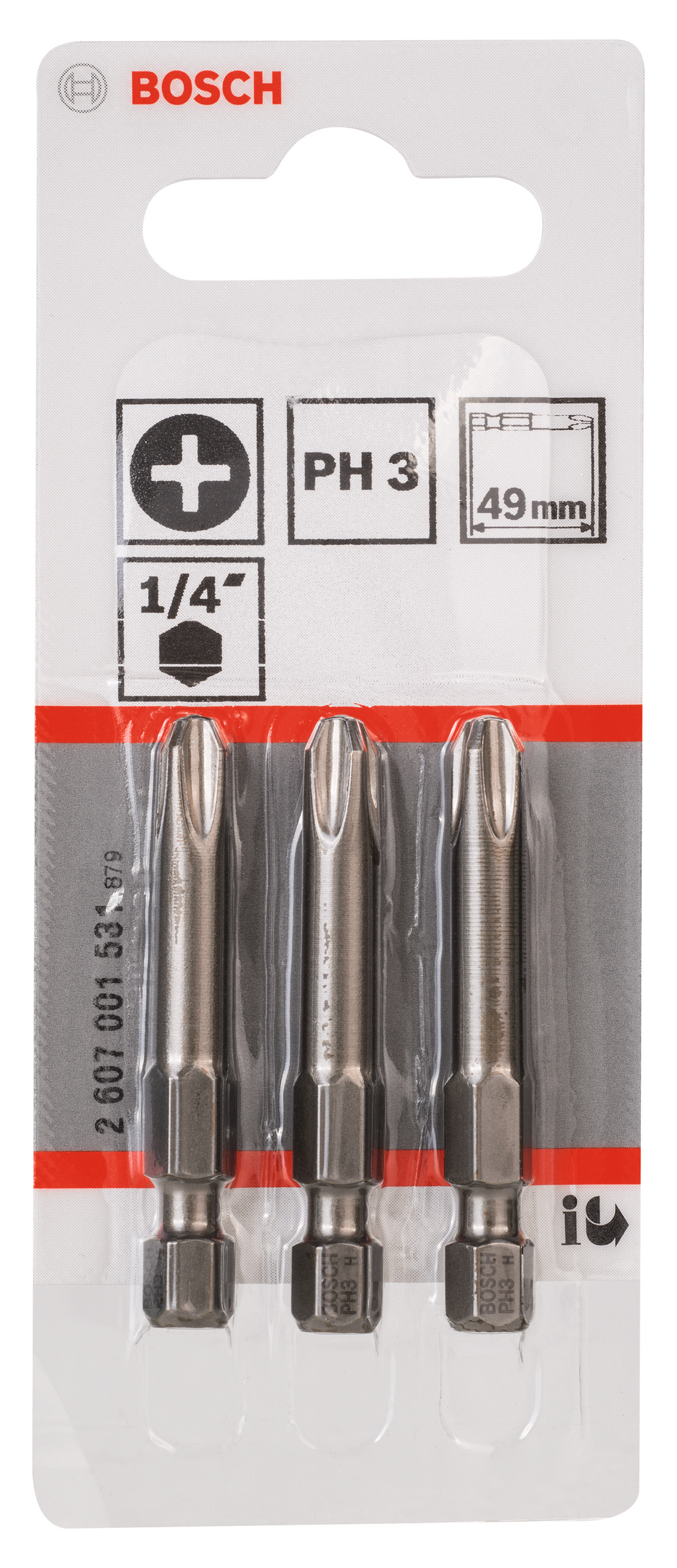 BITS BOSCH PH3 49MM 3ST