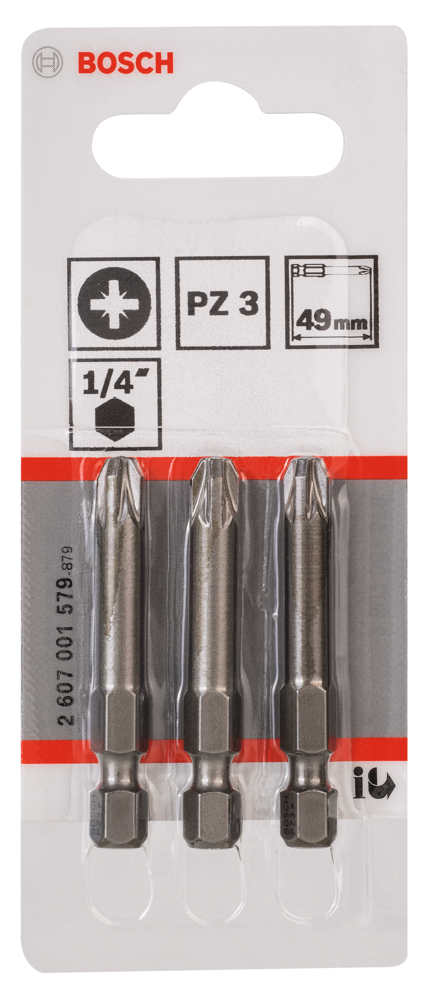 BITS BOSCH PZ3 49MM 3ST