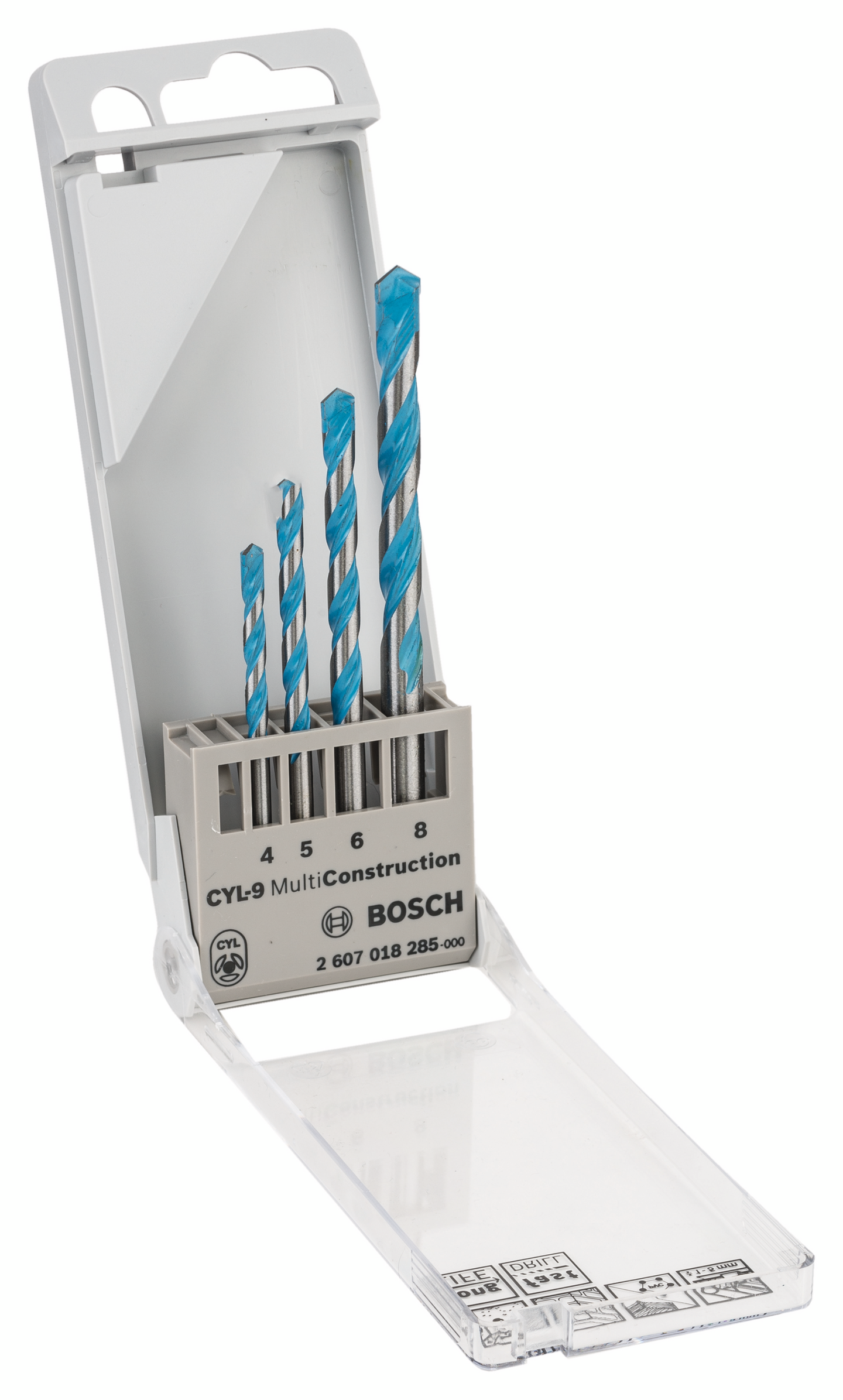 Monikäyttöporanteräsarja Bosch 4-os. 4-8mm Multimaterial