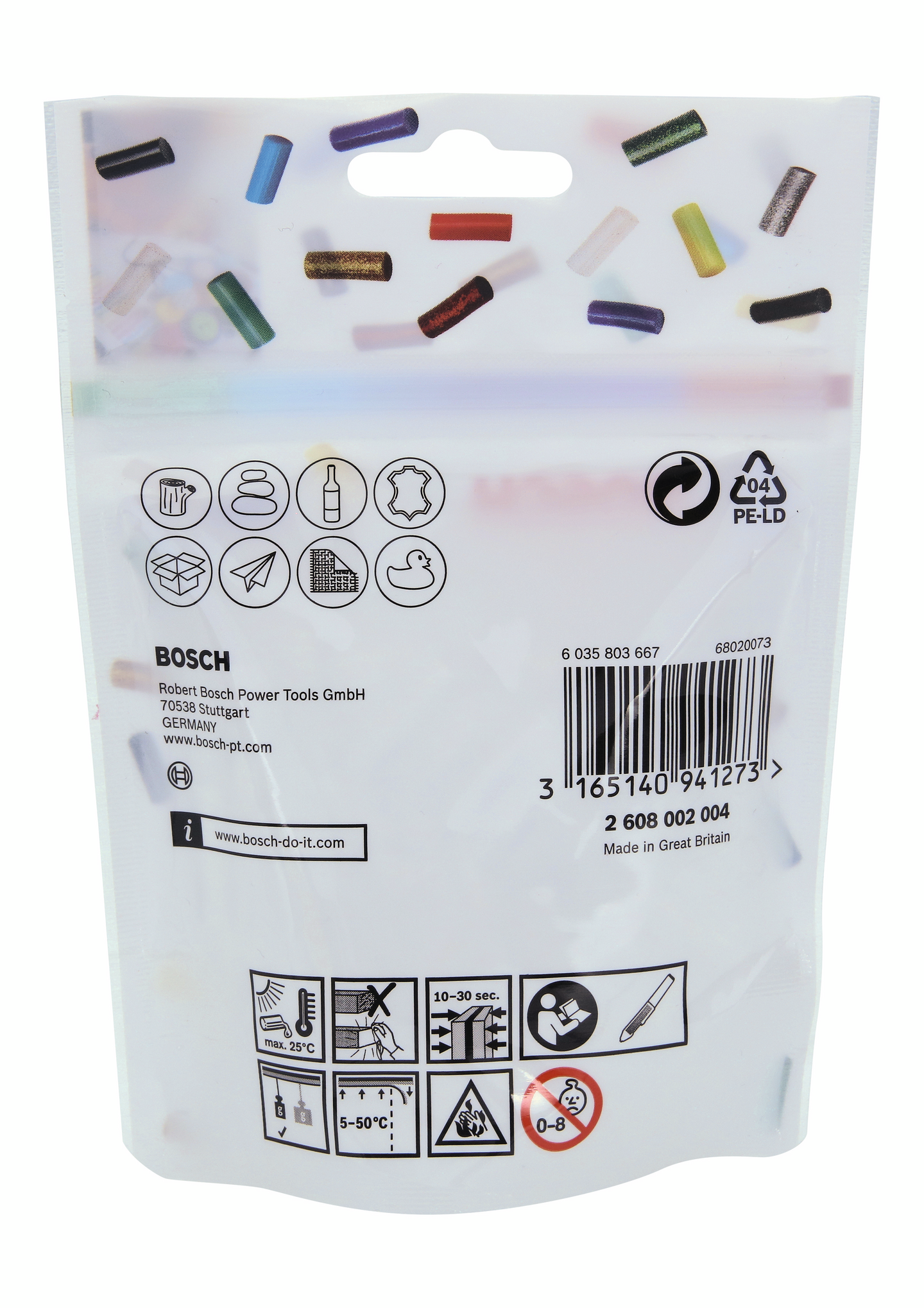 Kuumaliimapuikko Bosch gluey transparent