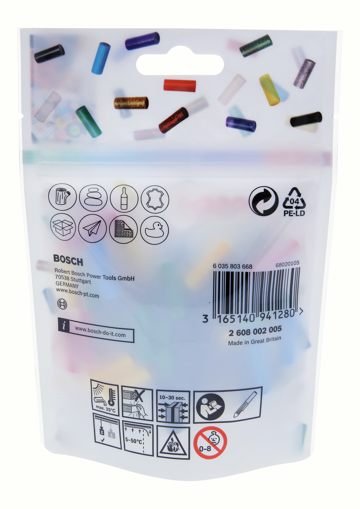 Kuumaliimapuikko Bosch gluey color