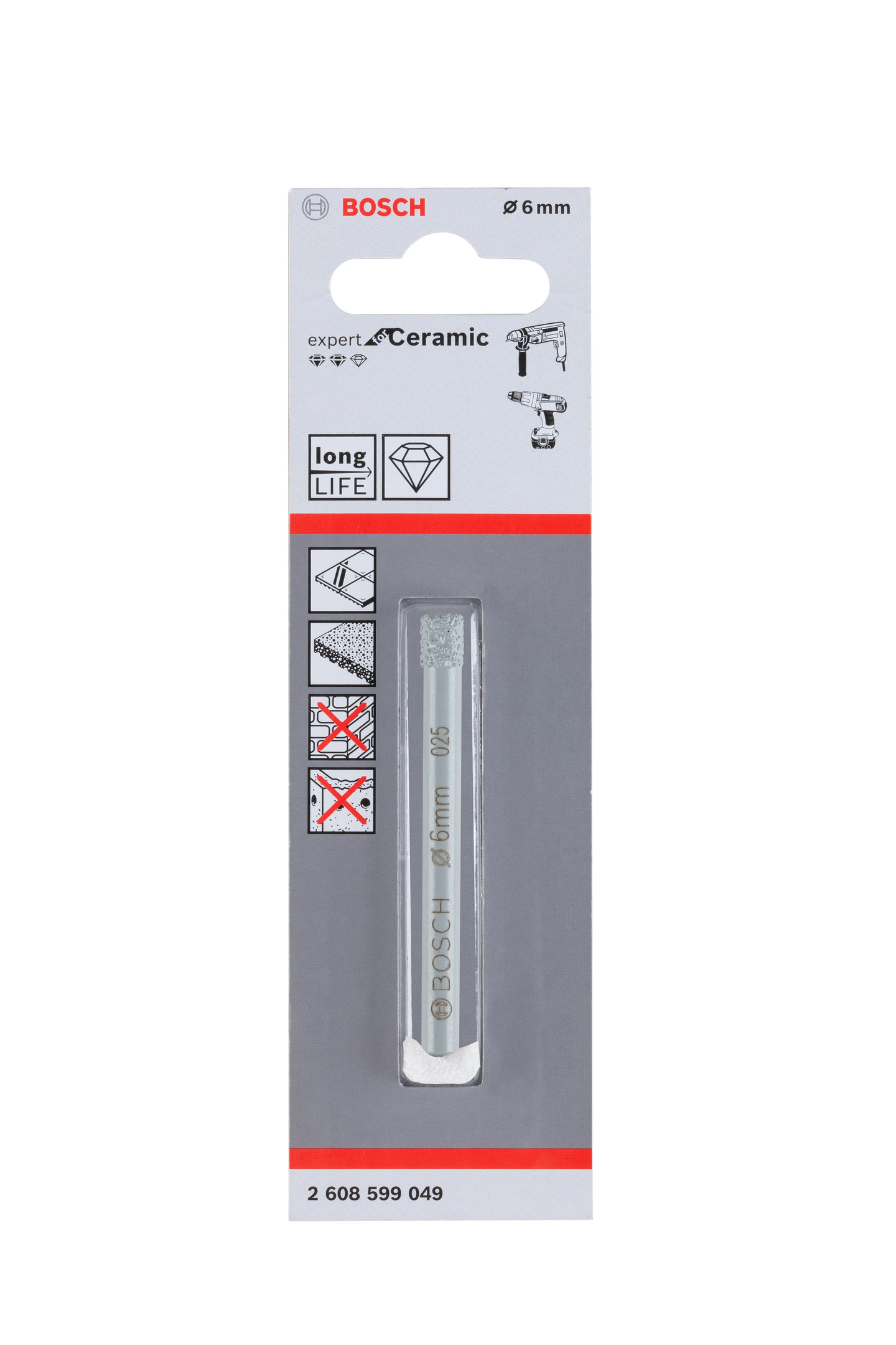 DIAMANTBORR BOSCH CERAMIC 6MM