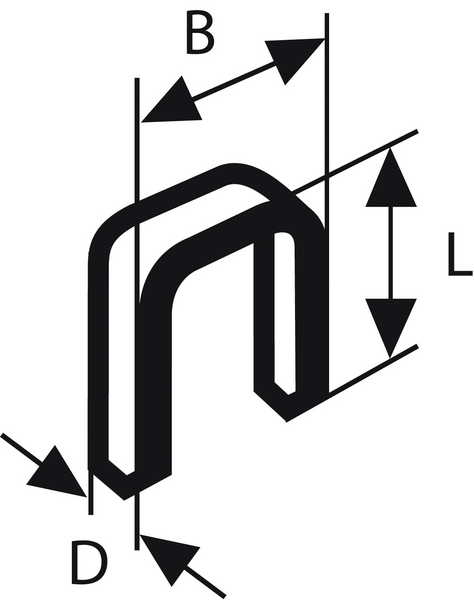 KLAMMER BOSCH 1,2/18G 25MM 5000ST