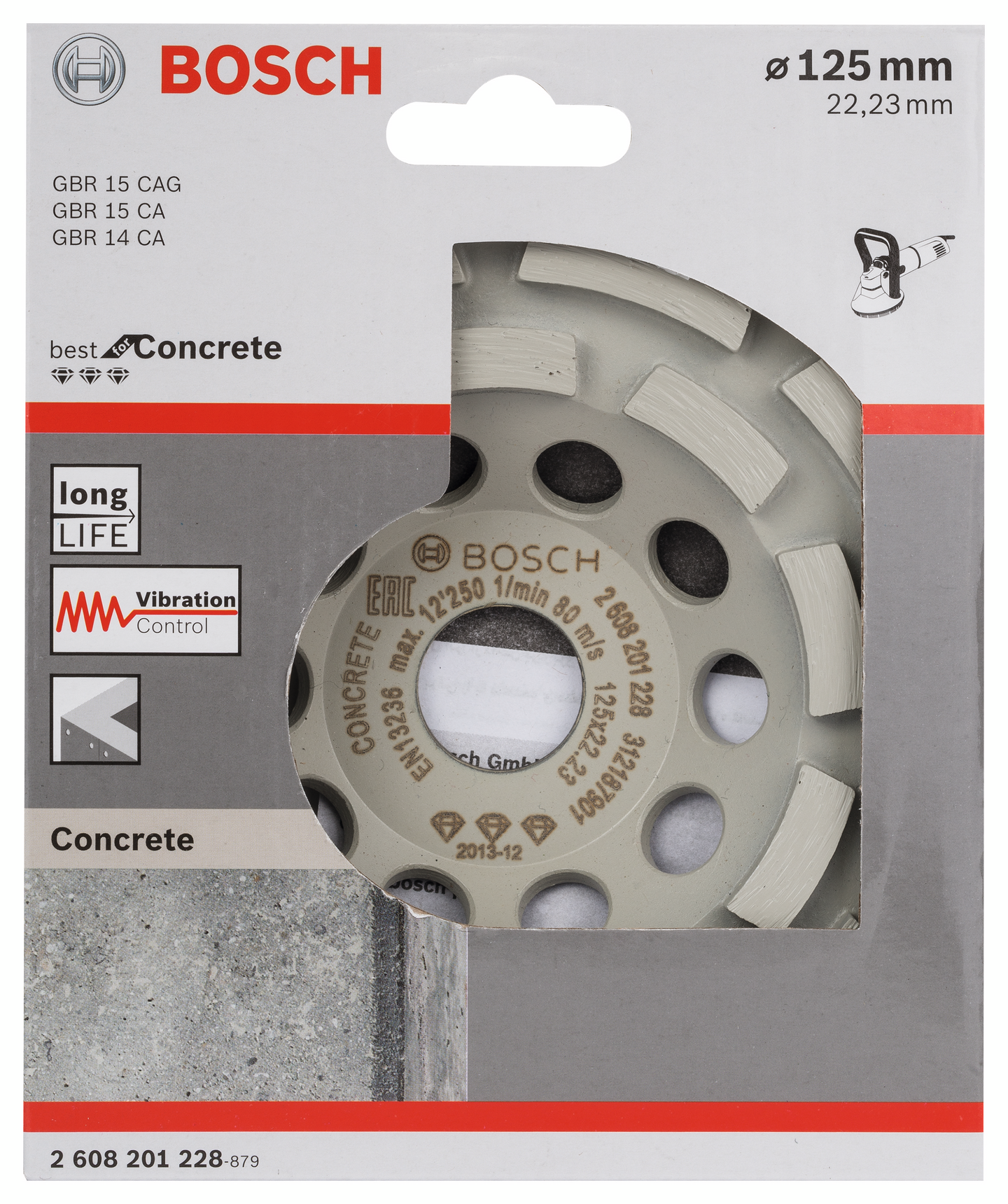 DIAMANTKOPPSKIVA BOSCH BEST CONCRETE 125MM
