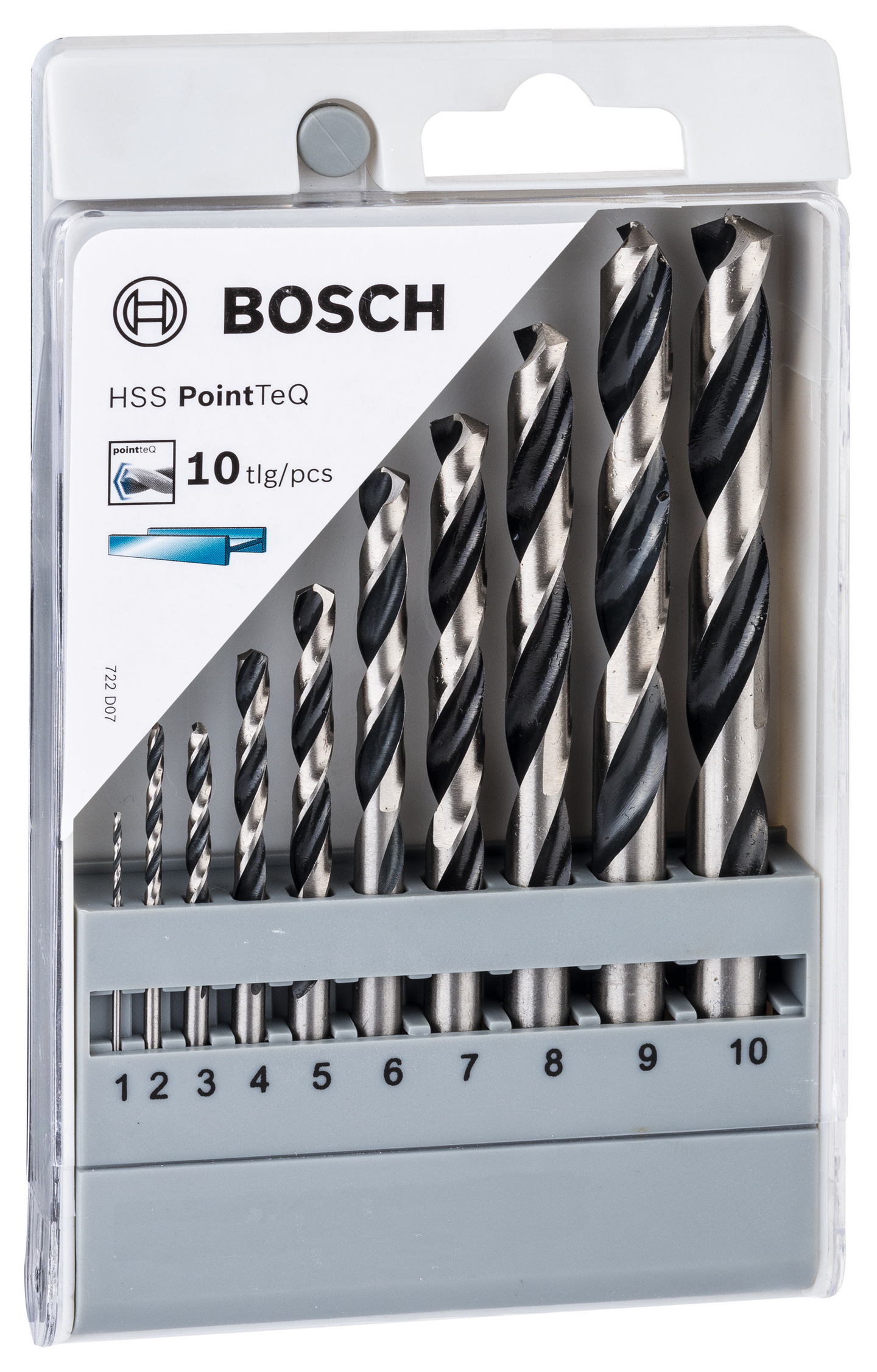 METALLBORRSET BOSCH POINTTEC HSS-R 1-10MM 10ST