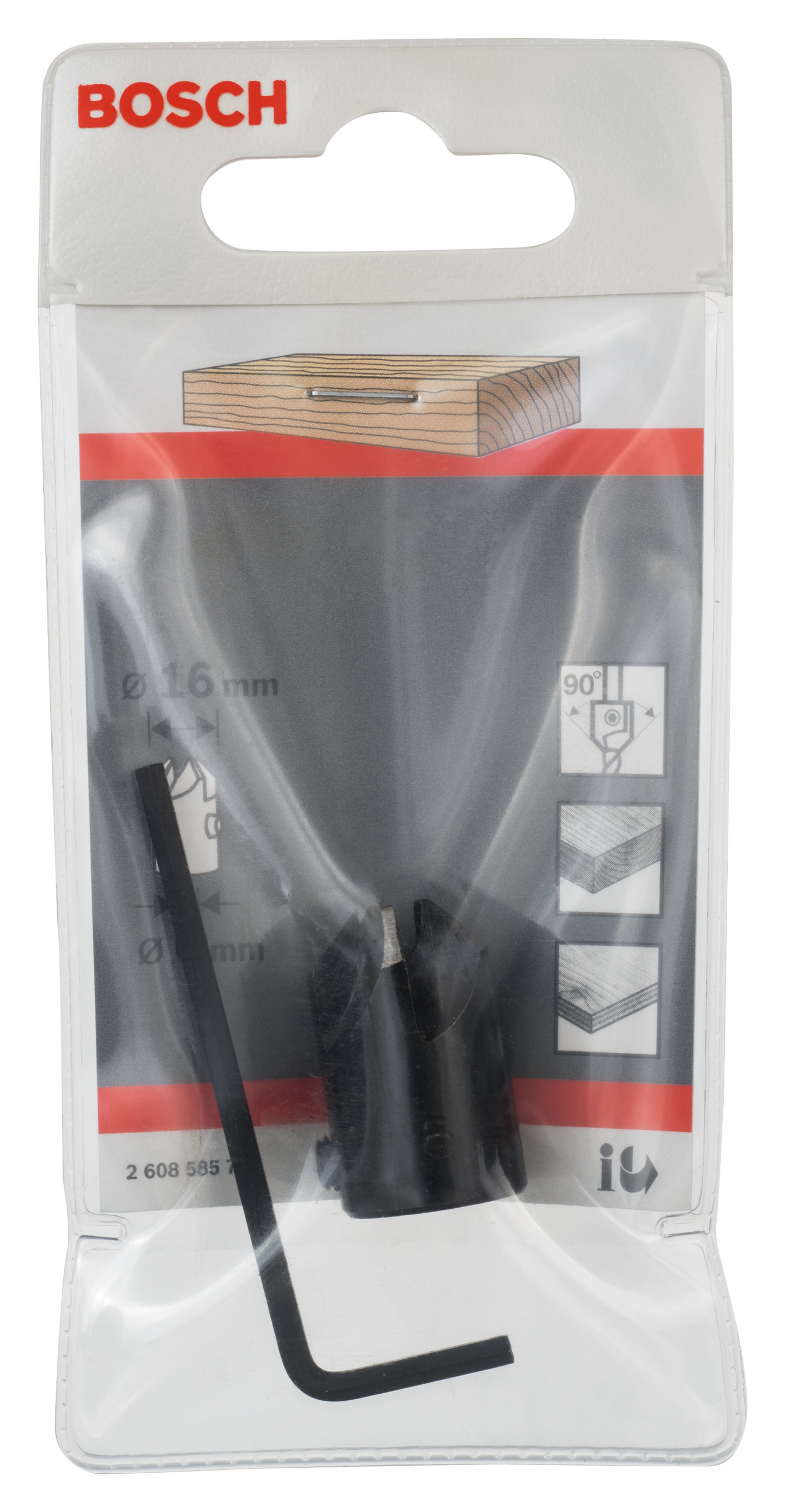 FÖRSÄNKARE BOSCH FÖR TRÄSPIRALBORR 6X16MM