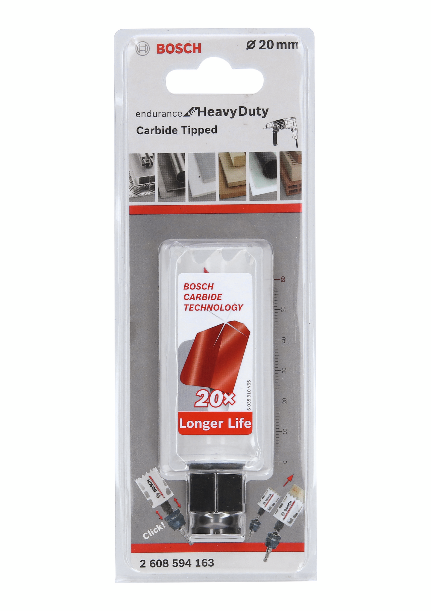 HÅLSÅG CARBIDE POWERCHANGE 20MM L60MM