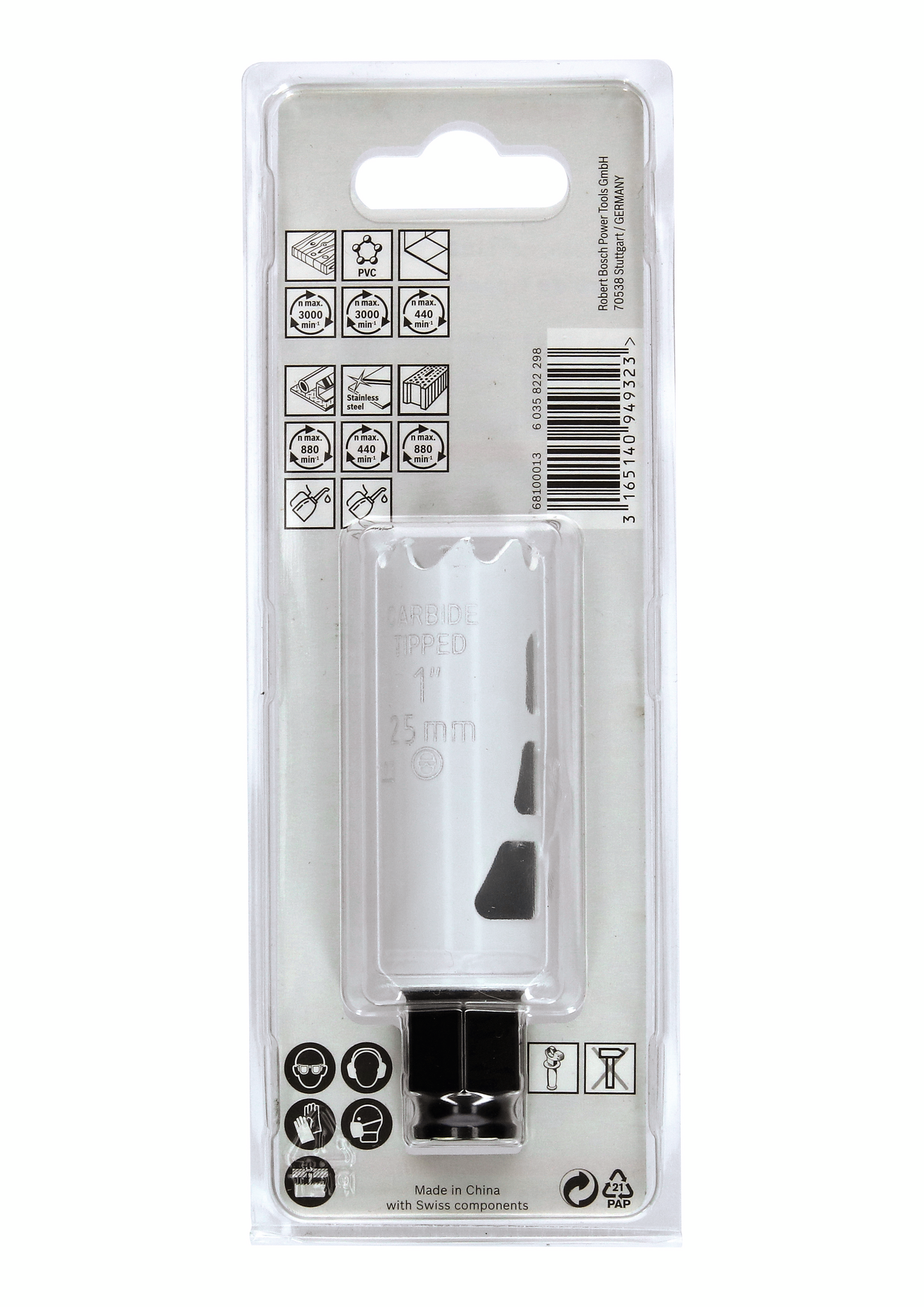 HÅLSÅG CARBIDE POWERCHANGE 20MM L60MM