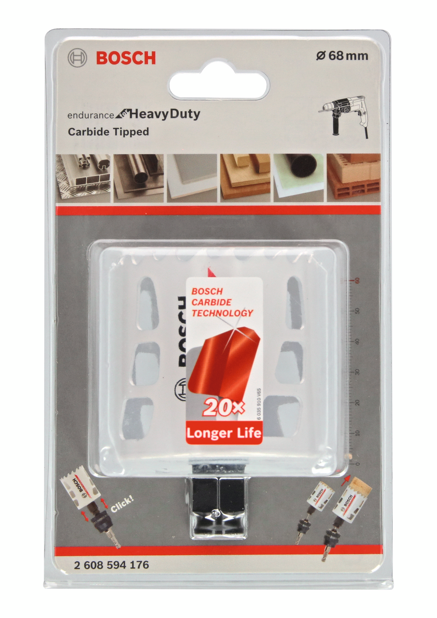 HÅLSÅG BOSCH CARBIDE POWERCHANGE 68MM L60MM