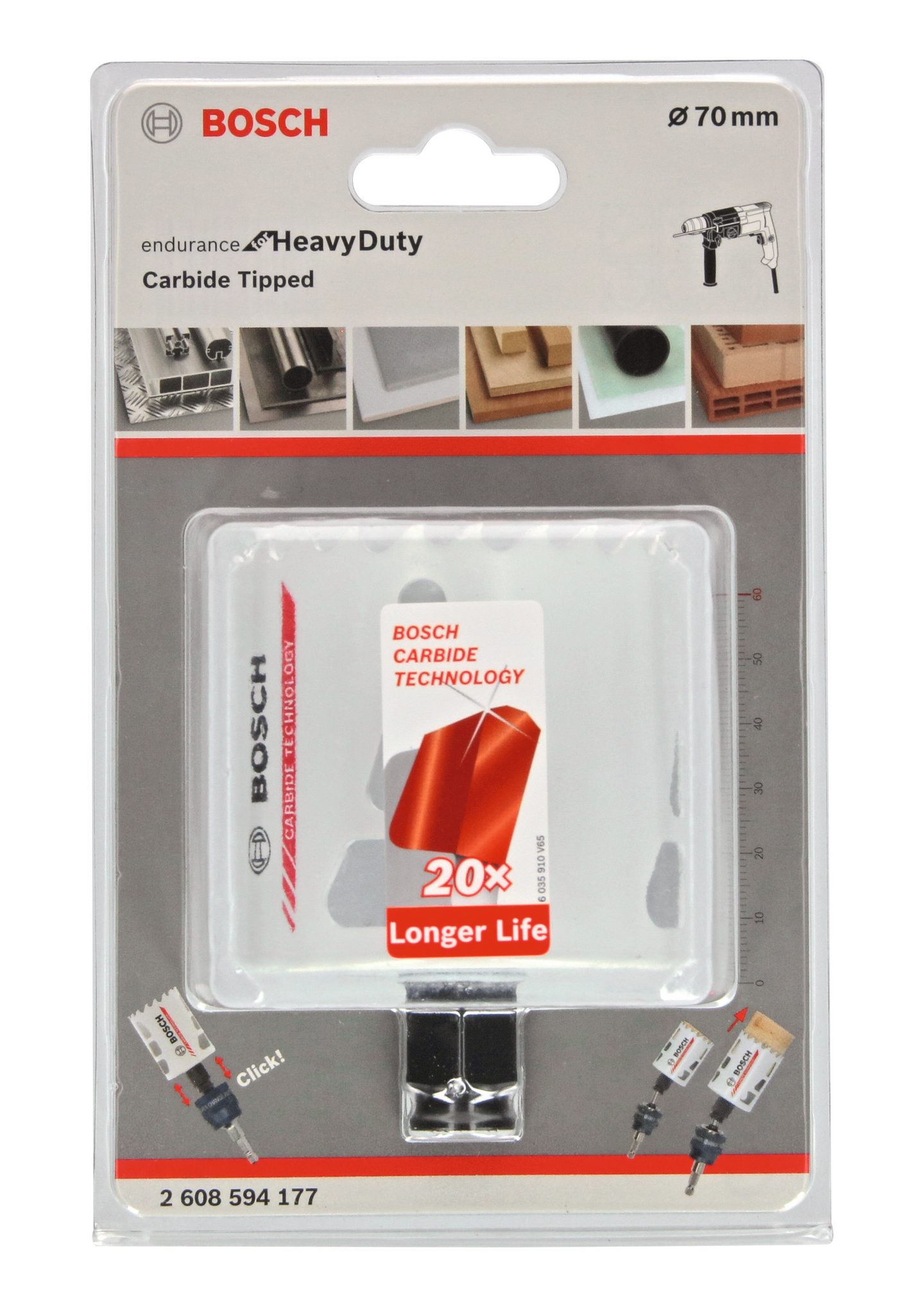 HÅLSÅG BOSCH CARBIDE POWERCHANGE 70MM L60MM