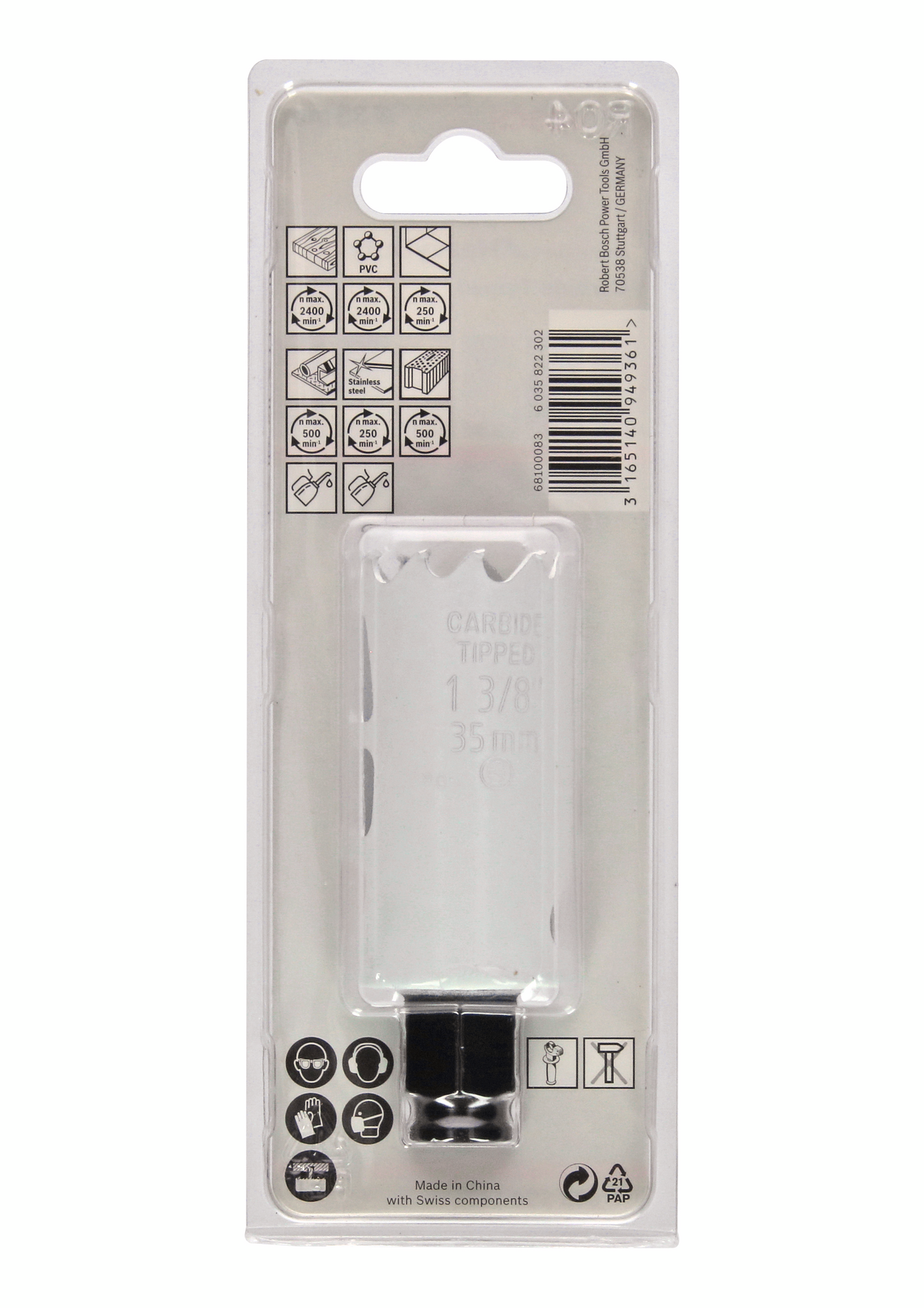 HÅLSÅG CARBIDE POWERCHANGE 35MM L60MM