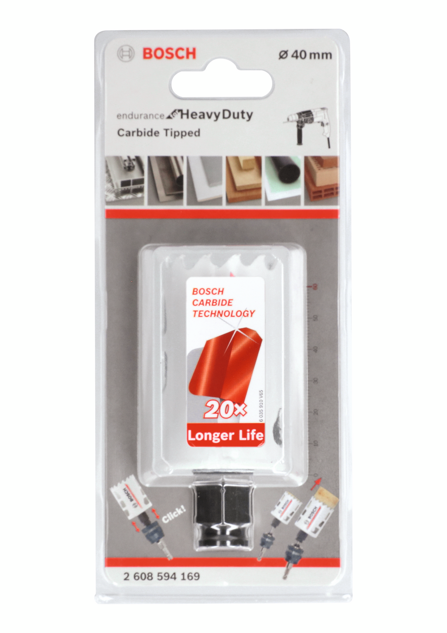 HÅLSÅG BOSCH CARBIDE POWERCHANGE 40MM L60MM